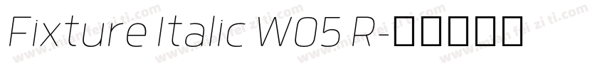 Fixture Italic W05 R字体转换